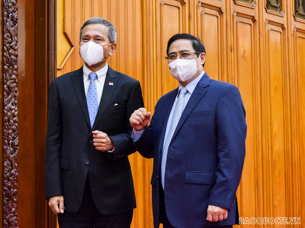 Thủ tướng Phạm Minh Chính tiếp Bộ trưởng Ngoại giao Singapore
