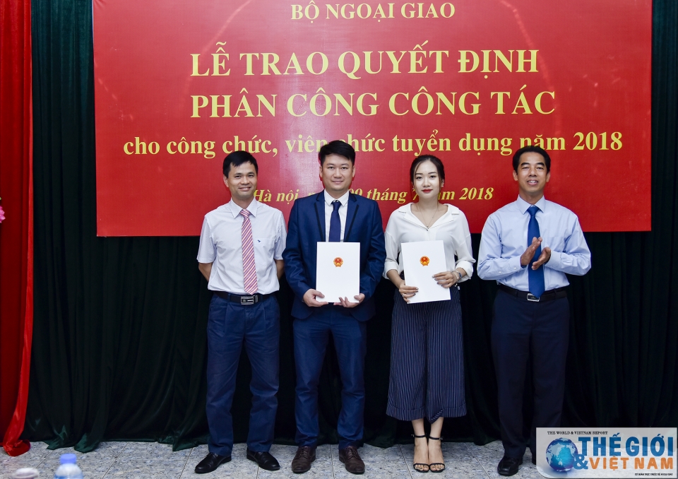 bo ngoai giao trao quyet dinh phan cong cong tac 2018