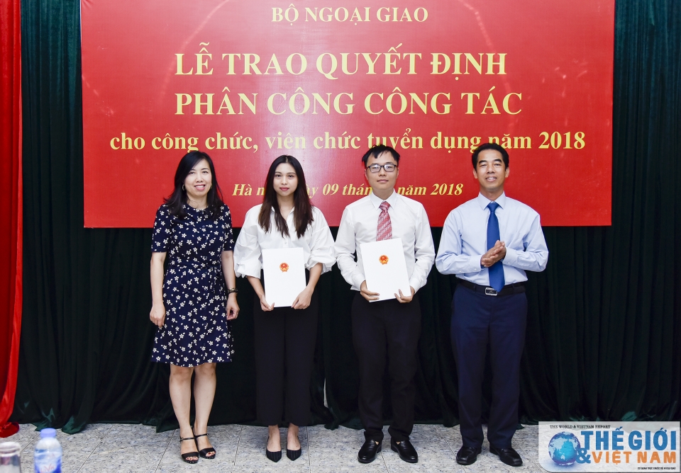 bo ngoai giao trao quyet dinh phan cong cong tac 2018