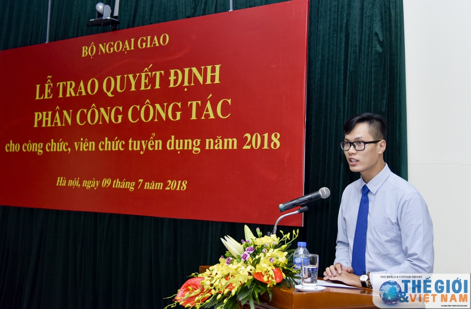 bo ngoai giao trao quyet dinh phan cong cong tac 2018