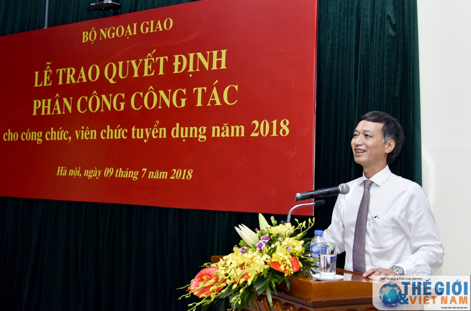 bo ngoai giao trao quyet dinh phan cong cong tac 2018