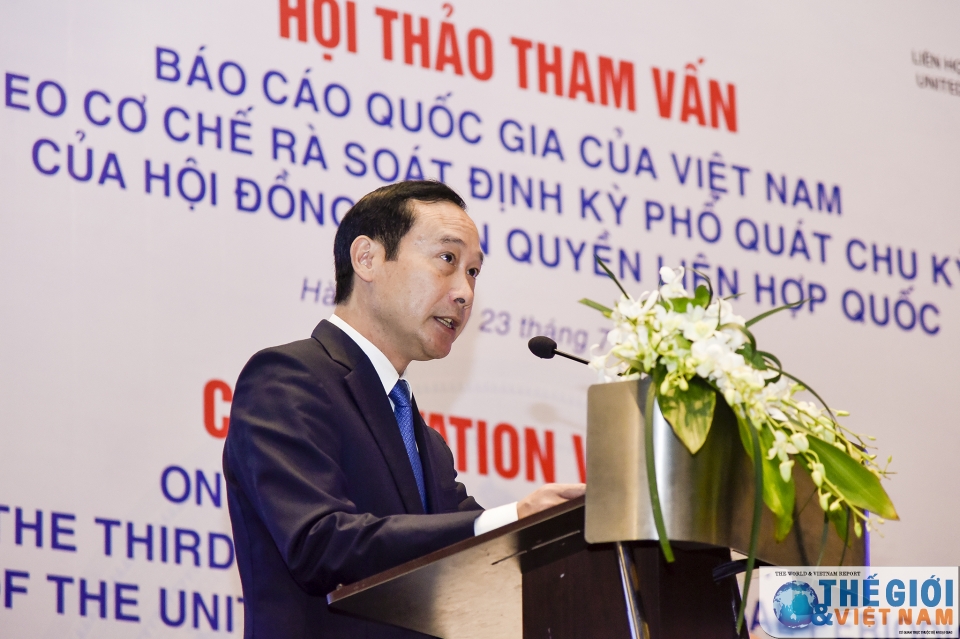 hoi thao ve tinh hinh thuc hien khuyen nghi upr chu ky iii