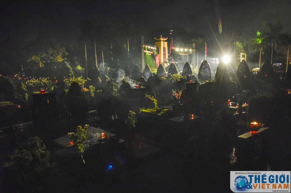 bung sang nghia trang dem tri an cac anh hung liet si