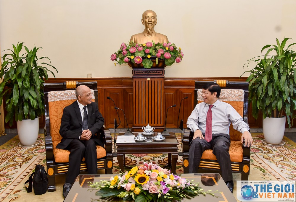 Thứ trưởng Nguyễn Quốc Cường tiếp Hiệp hội Doanh nhân người Việt Nam ở nước ngoài thu truong nguyen quoc cuong tiep hiep hoi doanh nhan nguoi viet nam o nuoc ngoai