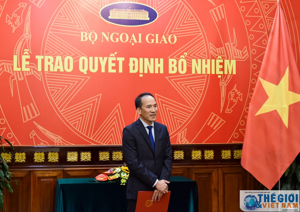 thu truong thuong truc bo ngoai giao bui thanh son trao quyet dinh phan cong dieu dong can bo