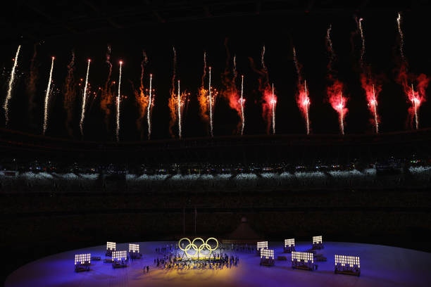 Hình ảnh đoàn thể thao Việt Nam tại lễ khai mạc Olympic Tokyo 2020