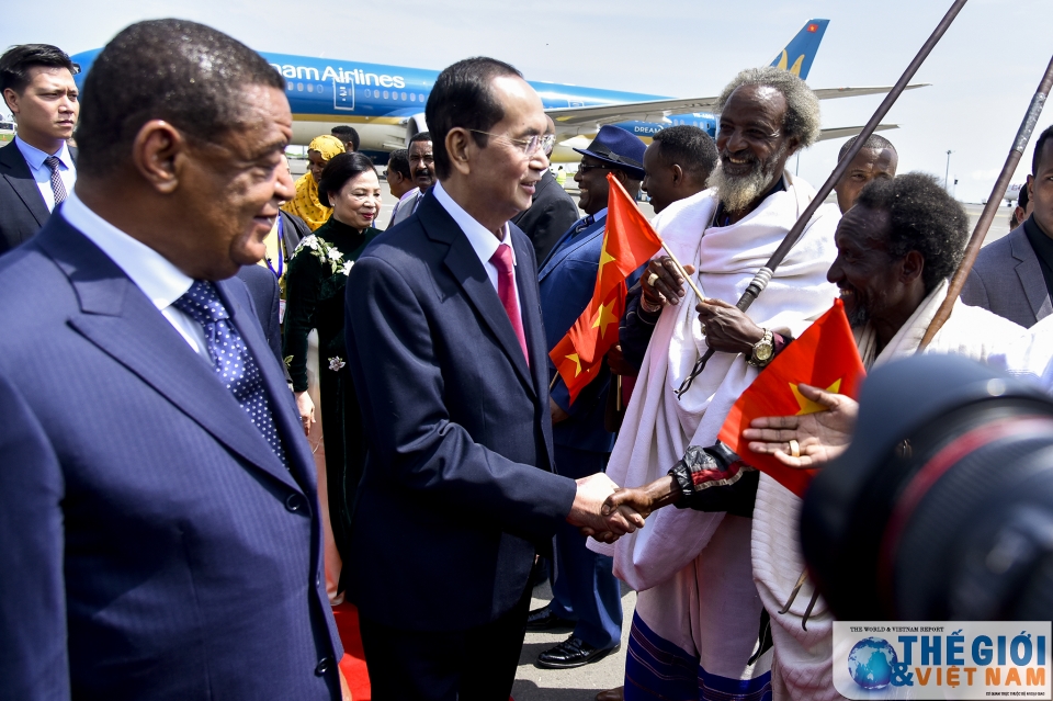chu tich nuoc tran dai quang va phu nhan bat dau tham ethiopia tin cua phong vien bao tgvn