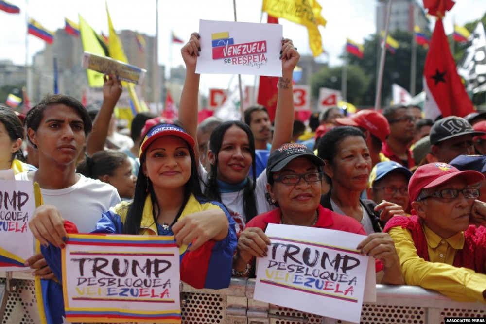 nhan dan venezuela xuong duong phan doi cac bien phap trung phat cua my