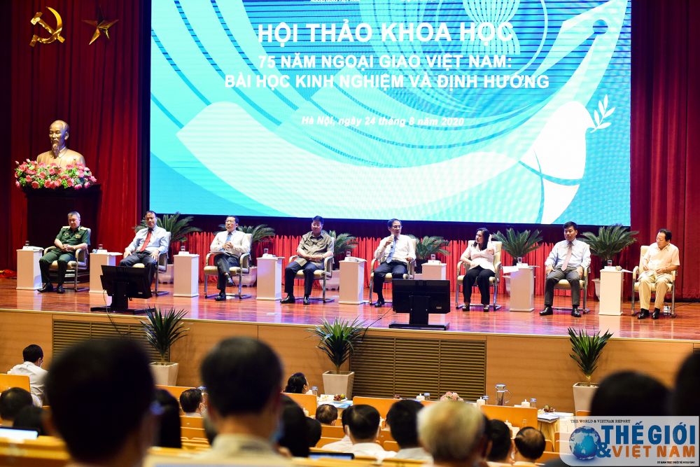 nhung hinh anh tai hoi thao khoa hoc 75 nam ngoai giao viet nam bai hoc kinh nghiem va dinh huong
