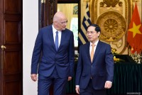Bộ trưởng Ngoại giao Bùi Thanh Sơn đón, hội đàm với Bộ trưởng Ngoại giao Hy Lạp