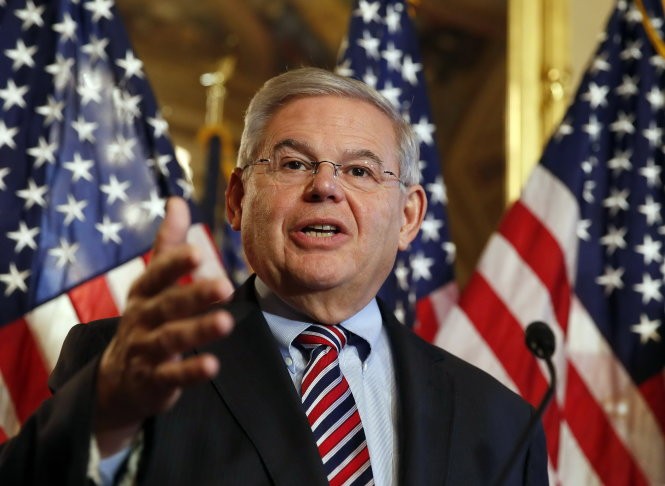 ​Thượng nghị sĩ Mỹ Robert Menendez. (Nguồn: Reuters​)