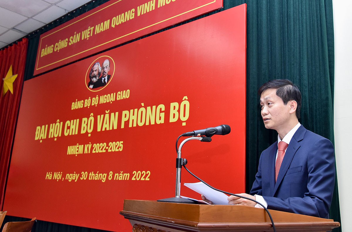 Đại hội Chi bộ Văn phòng Bộ Ngoại giao nhiệm kỳ 2022 - 2025