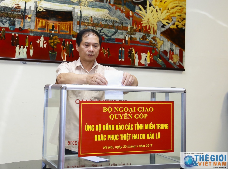 bo ngoai giao quyen gop ung ho dong bao cac tinh mien trung