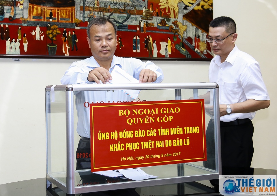 bo ngoai giao quyen gop ung ho dong bao cac tinh mien trung