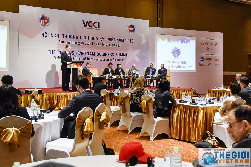 hoi nghi thuong dinh kinh doanh viet nam hoa ky 2018 dinh hinh tuong lai quan he kinh te song phuong