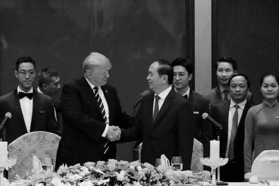 tong thong donald trump chu tich tran dai quang la mot nguoi ban tuyet voi cua hoa ky