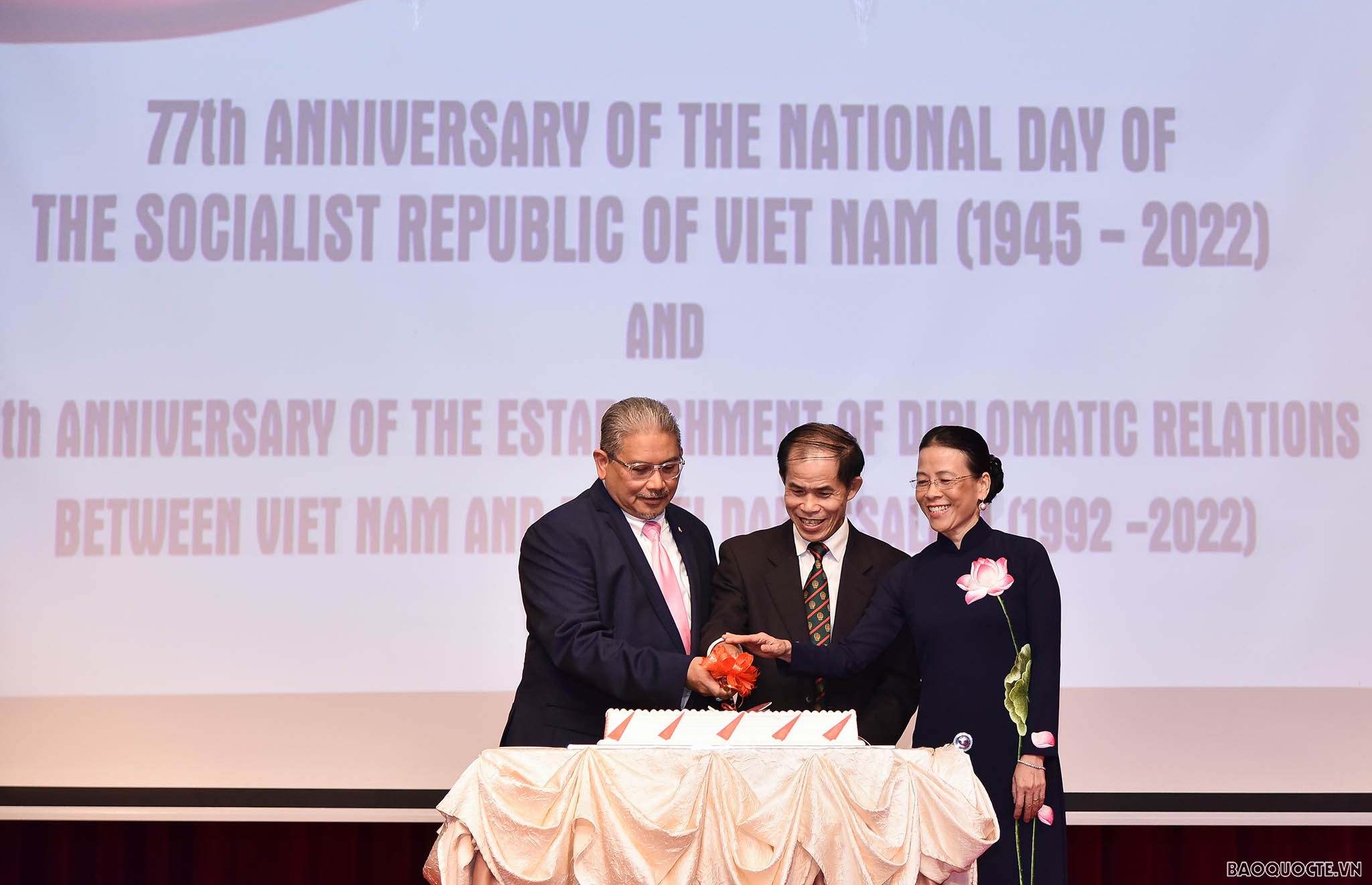 Bộ trưởng Ngoại giao Bùi Thanh Sơn dự Lễ kỷ niệm 77 năm Quốc khánh 2/9 tại Brunei
