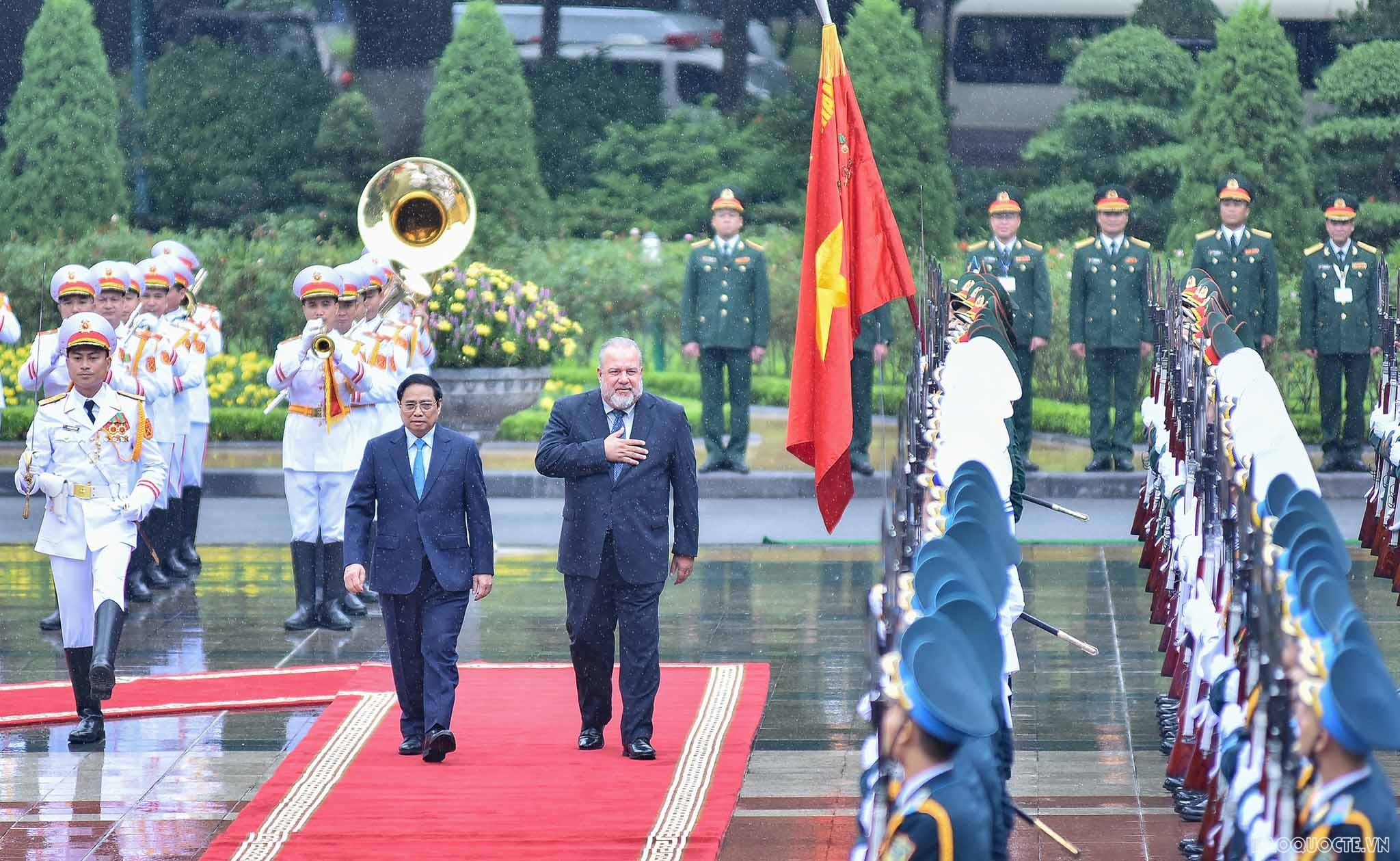 Lễ đón chính thức Thủ tướng Cuba Manuel Marrero Cruz tại Phủ Chủ tịch Lễ đón chính thức Thủ tướng Cuba Manuel Marrero Cruz tại Phủ Chủ tịch