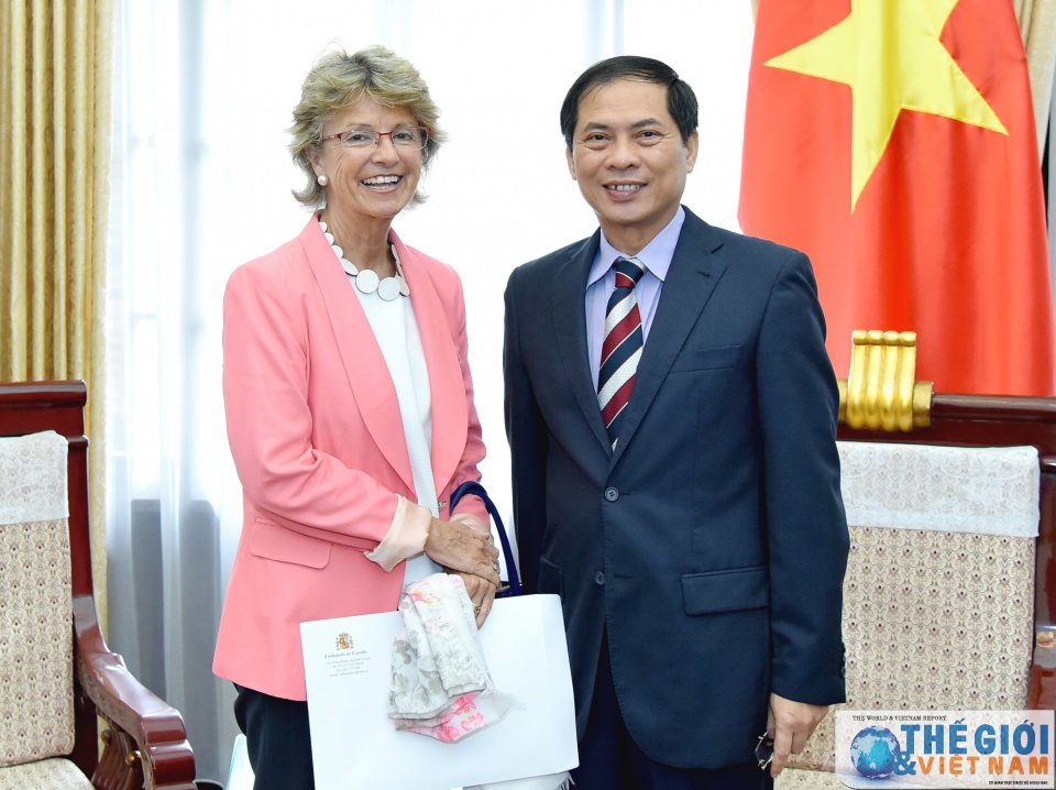 Thứ trưởng thường trực Bùi Thanh Sơn tiếp tân Đại sứ Tây Ban Nha thu truong thuong truc bui thanh son tiep tan dai su tay ban nha