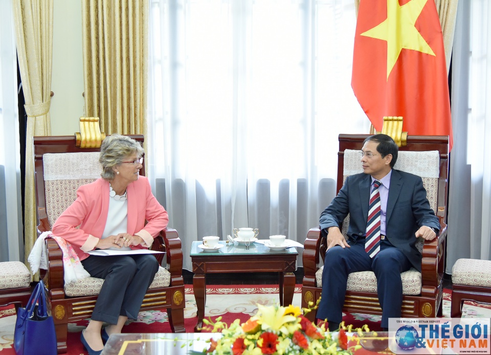 Thứ trưởng thường trực Bùi Thanh Sơn tiếp tân Đại sứ Tây Ban Nha thu truong thuong truc bui thanh son tiep tan dai su tay ban nha