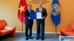 Đại sứ Phạm Việt Anh trình Ủy nhiệm thư lên Tổ chức Cấm Vũ khí hóa học