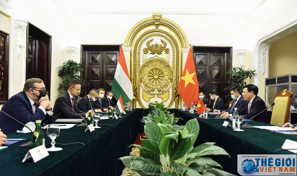 pho thu tuong pham binh minh don hoi dam voi bo truong ngoai giao va kinh te hungary szijjarto peter