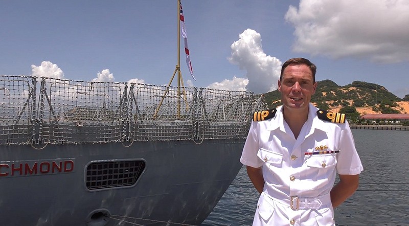 Tàu Hải quân Hoàng gia Anh cập cảng Cam Ranh, bắt đầu chuyến thăm Việt Nam 4 ngày