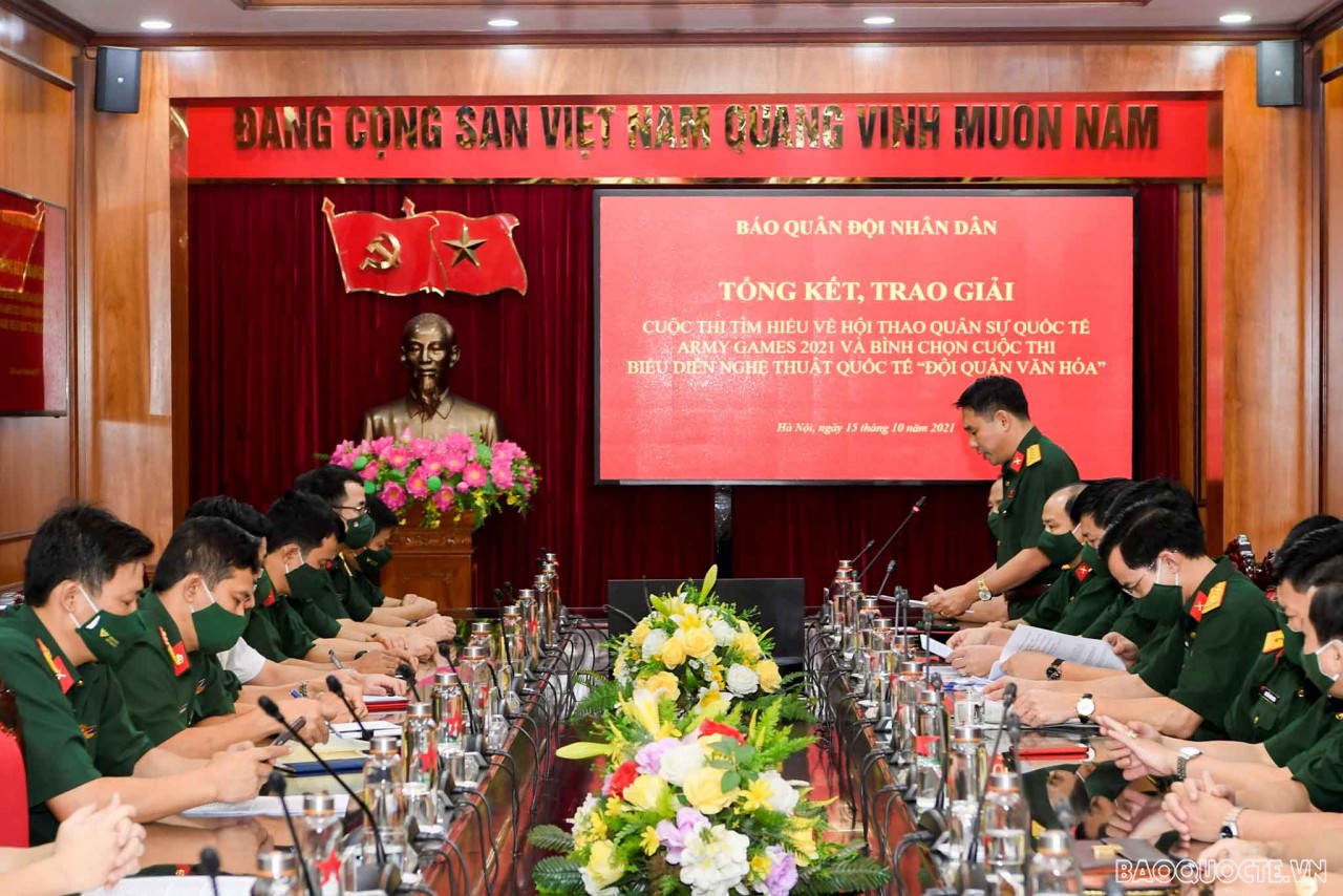 Trao giải Cuộc thi “Tìm hiểu về Army Games và Bình chọn trực tuyến Đội tuyển Văn hóa”