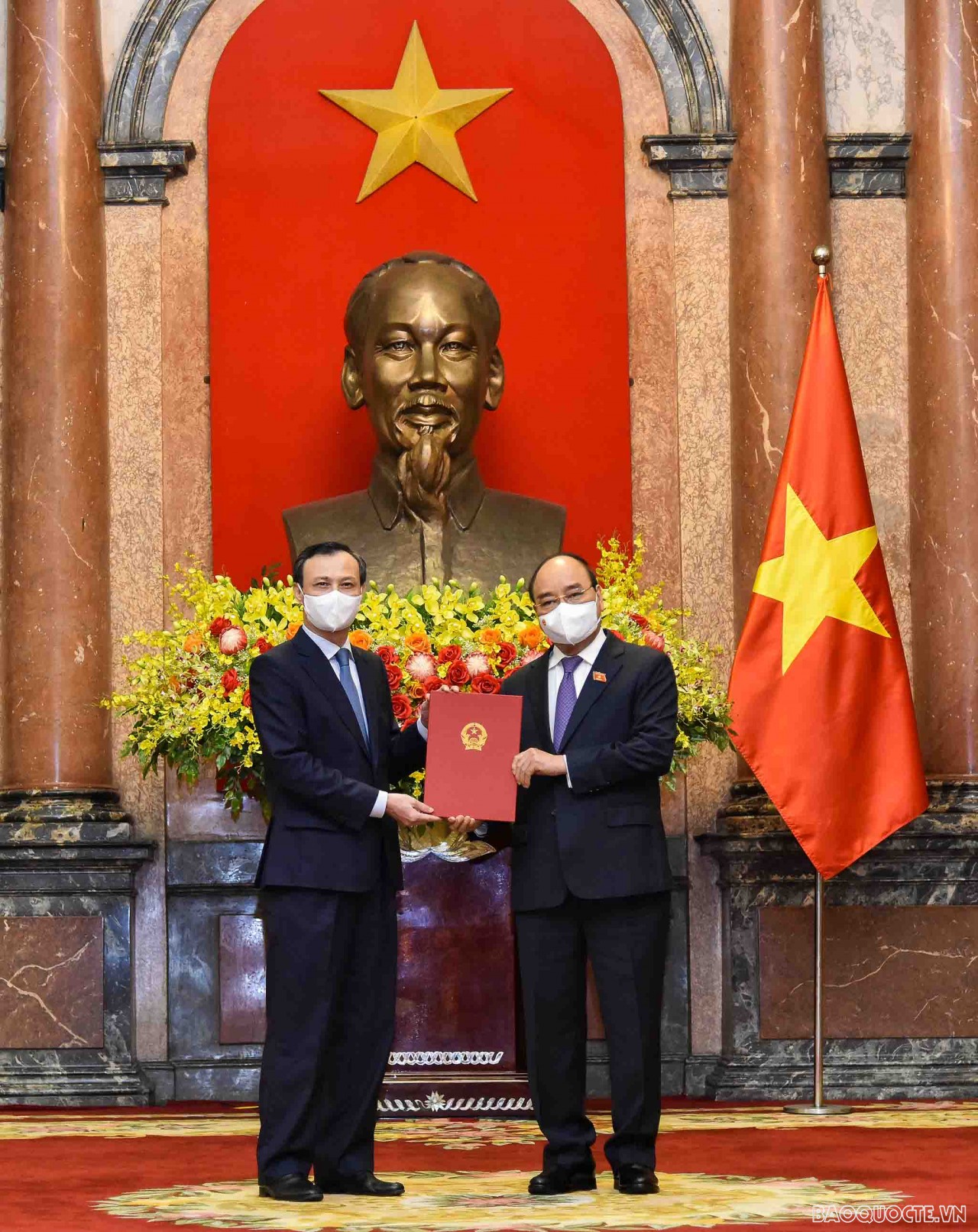 Những hình ảnh tại lễ trao quyết định bổ nhiệm cho 8 Đại sứ Việt Nam tại nước ngoài nhiệm kỳ 2021-2024