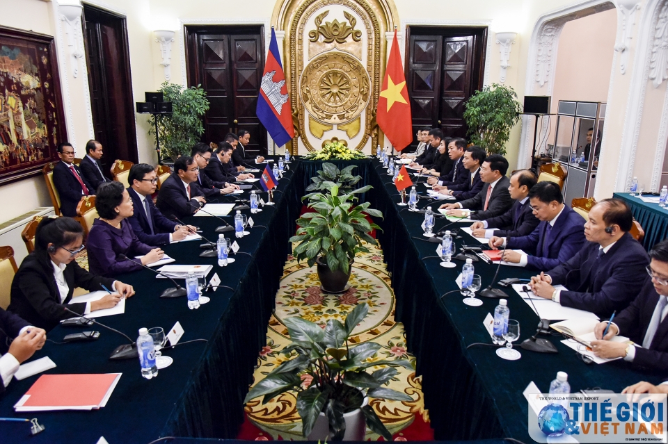 Việt Nam - Campuchia thúc đẩy triển khai mô hình “một cửa, một lần dừng” viet nam campuchia thuc day trien khai mo hinh mot cua mot lan dung