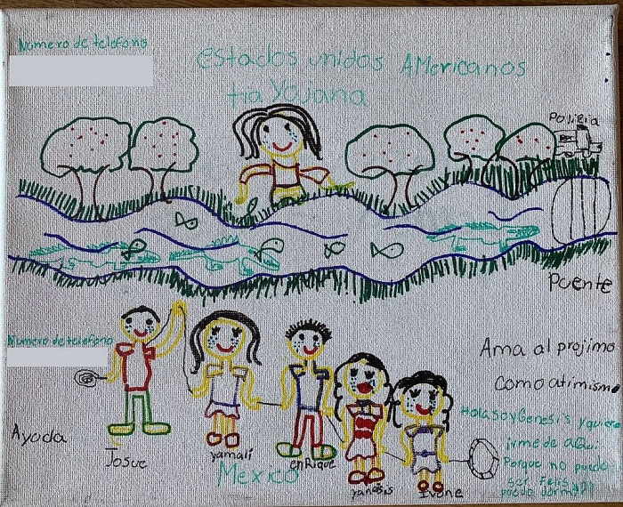 nhung buc ve am anh cua tre em ti nan o bien gioi nuoc my