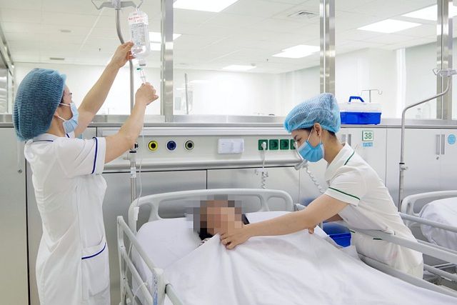 Một trường hợp bị đột quỵ tại Bệnh viện Trung ương Quân đội 108.