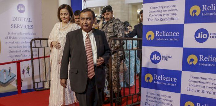 Chủ tịch Reliance Industries MD Mukesh Ambani. (Nguồn: Bloomberg)