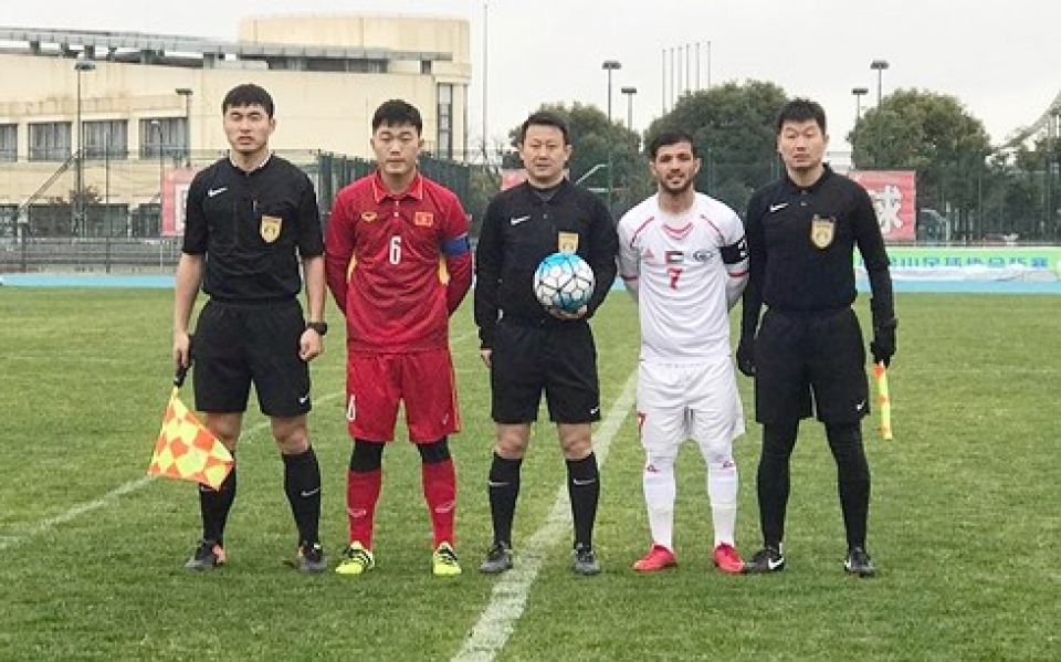 U23 Việt Nam cầm hòa 1-1 Palestine trong ngày Công Phượng đá dự bị u23 viet nam cam hoa 1 1 palestine trong ngay cong phuong da du bi