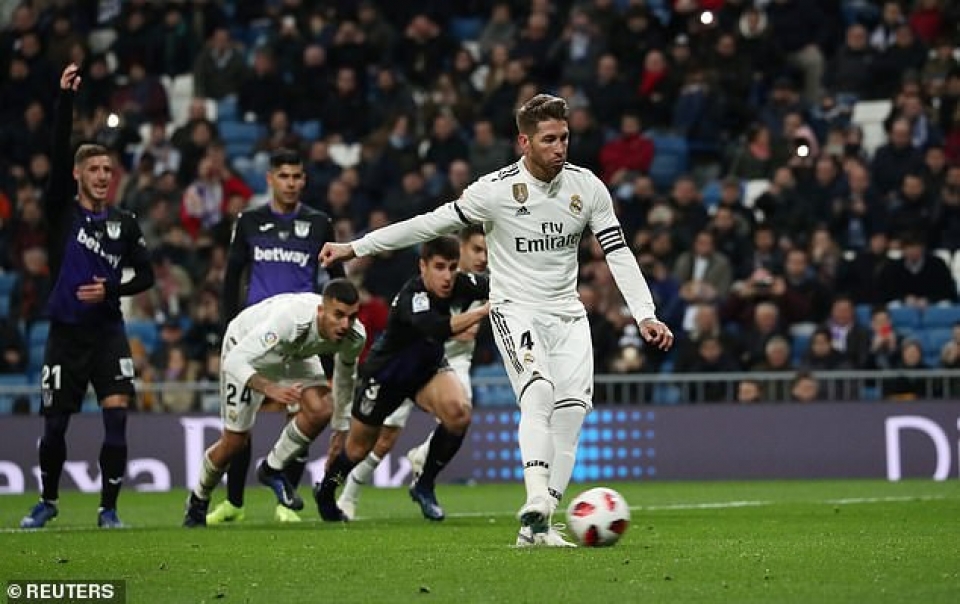 ramos dat cot moc 100 ban real madrid de dang de bep leganes