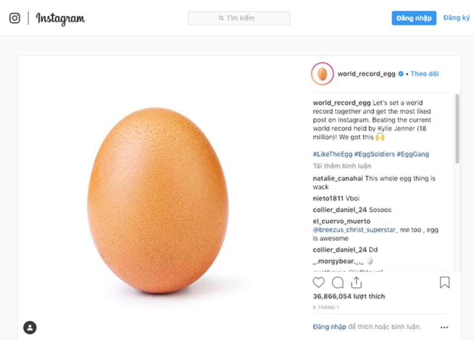 buc anh qua trung pha ky luc the gioi tren instagram