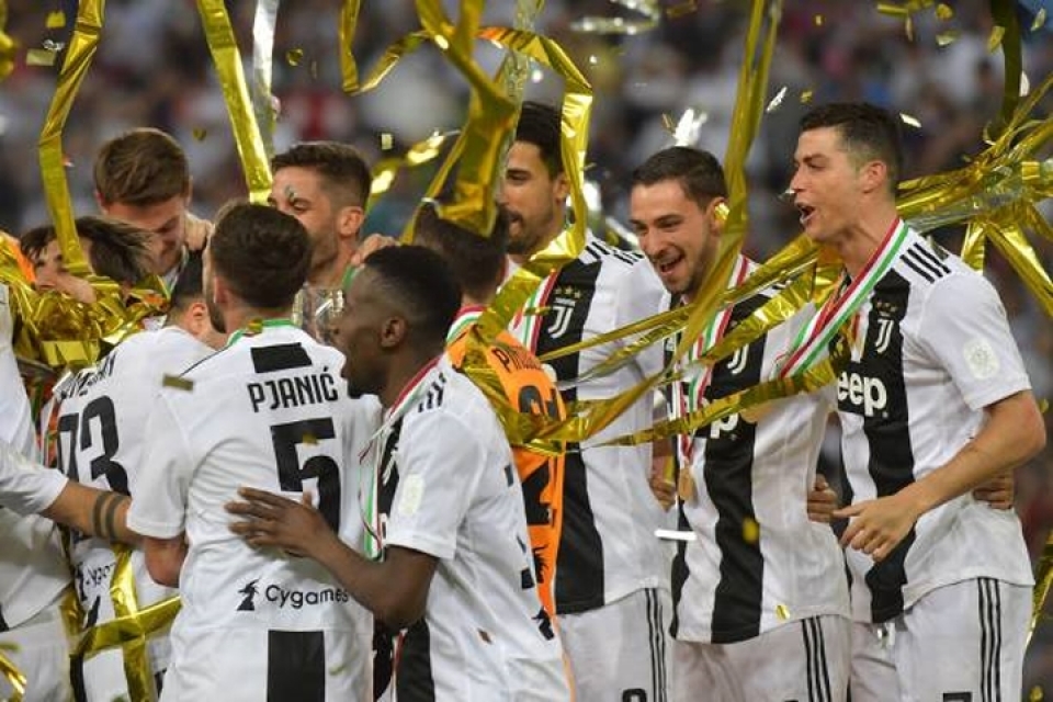 ronaldo rang ro trong ngay gianh danh hieu dau tien cung juventus