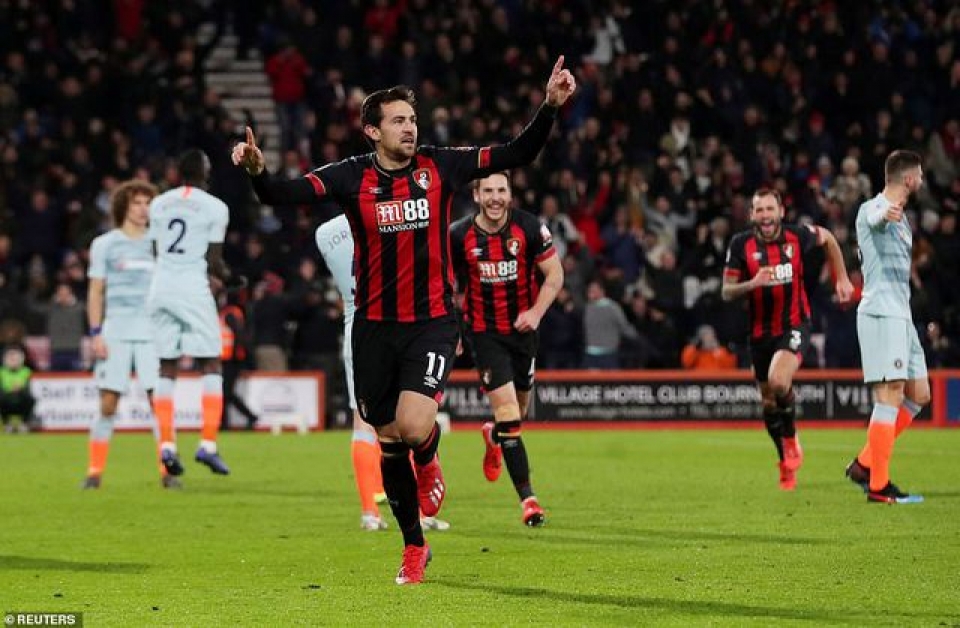 Bournemouth 4-0 Chelsea: Màn ra mắt tệ hại của Higuain bournemouth 4 0 chelsea man ra mat te hai cua higuain