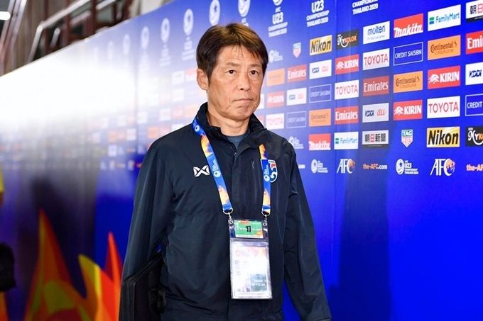 hlv akira nishino buc boi vi lich thi dau cua u23 thai lan