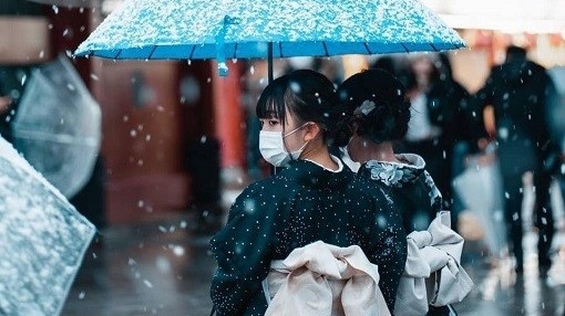 Nhật Bản: Tokyo đẹp huyền ảo khi tuyết rơi dày những ngày đầu năm