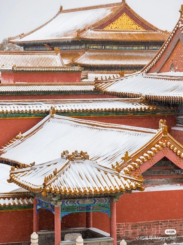 Trung Quốc: Tử Cấm Thành mờ ảo tự cổ tích trong màn tuyết trắng hiếm có