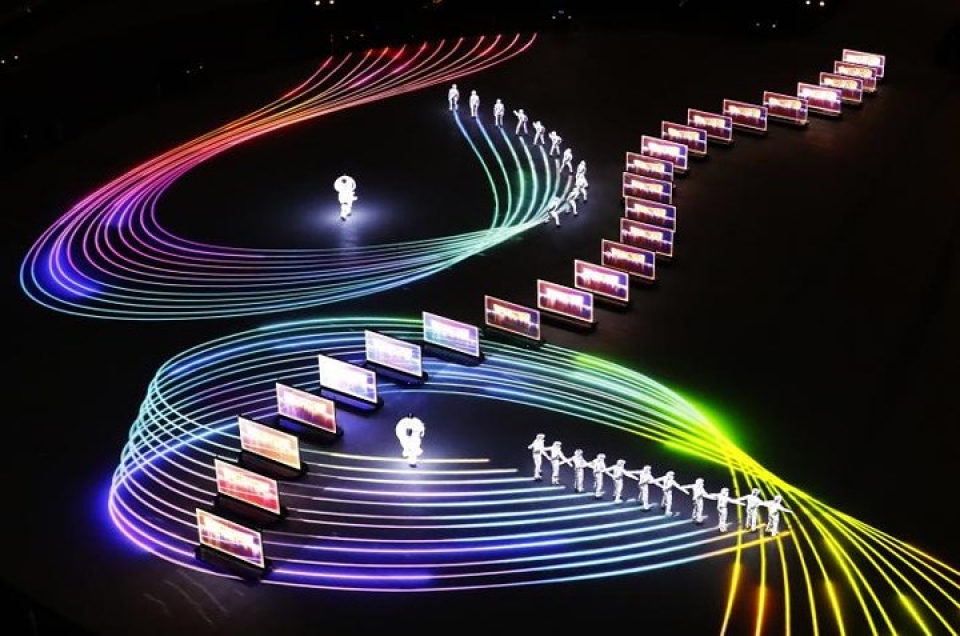 man trinh dien sac mau ngoan muc trong be mac olympic pyeongchang