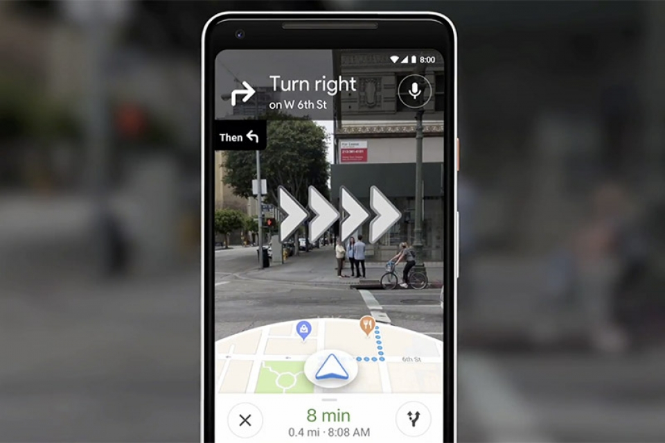 google maps sap ho tro tinh nang thuc te tang cuong ar