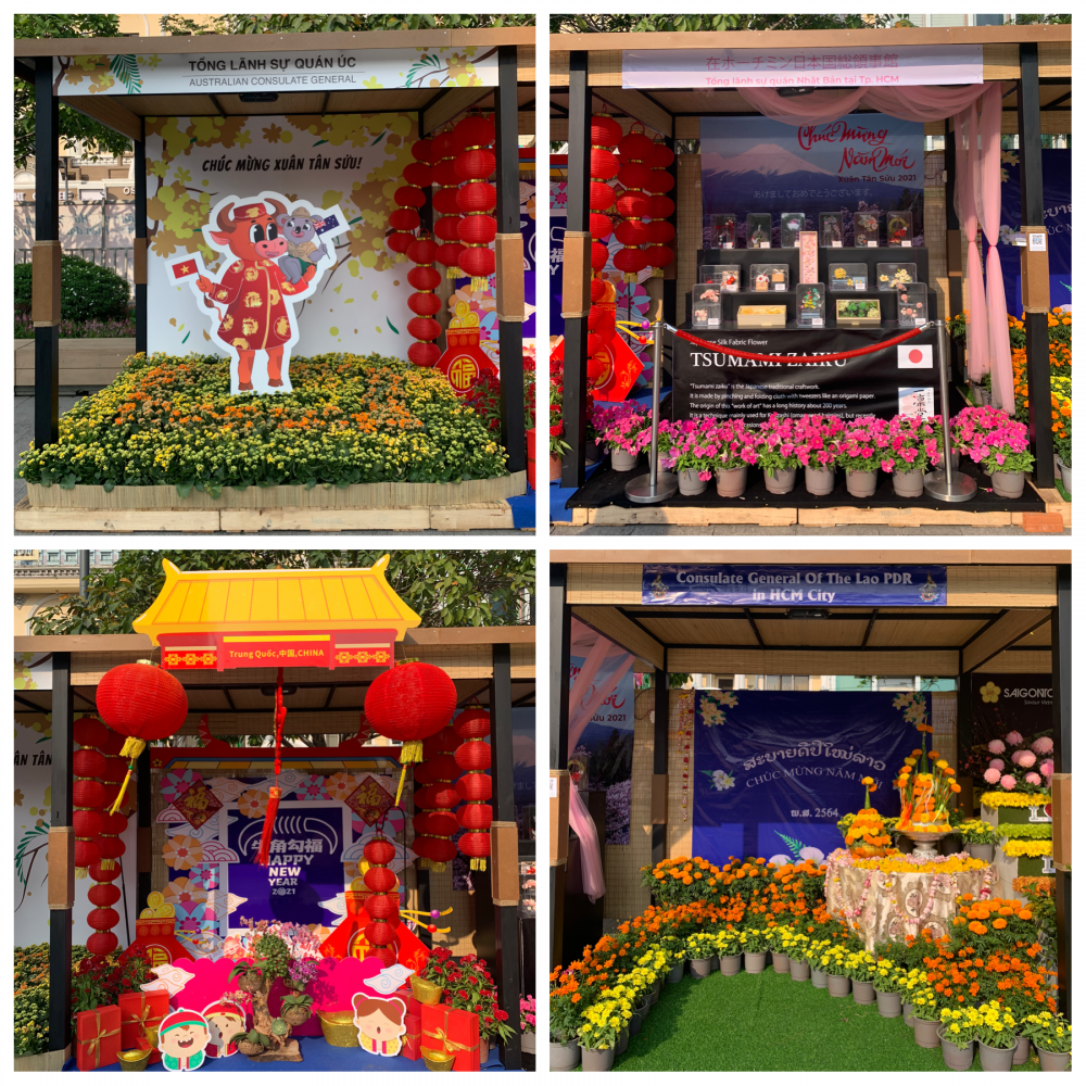 Ngoại giao văn hoá trong tình hình mới: Góc Quốc tế trên đường hoa Nguyễn Huệ năm Tân Sửu