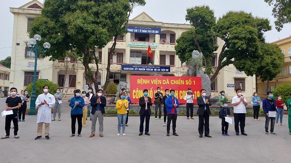 Hải Dương: 22 bệnh nhân Covid-19 của Bệnh viện Dã chiến số 1 khỏi bệnh