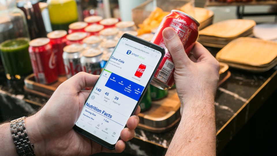 dien thoai co the do huyet ap doan luong calories nho anh do an