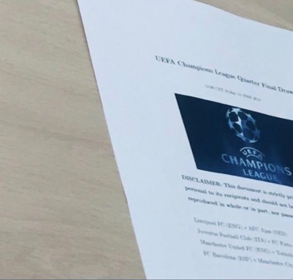 ro tin don ket qua boc tham tu ket champions league bi lo