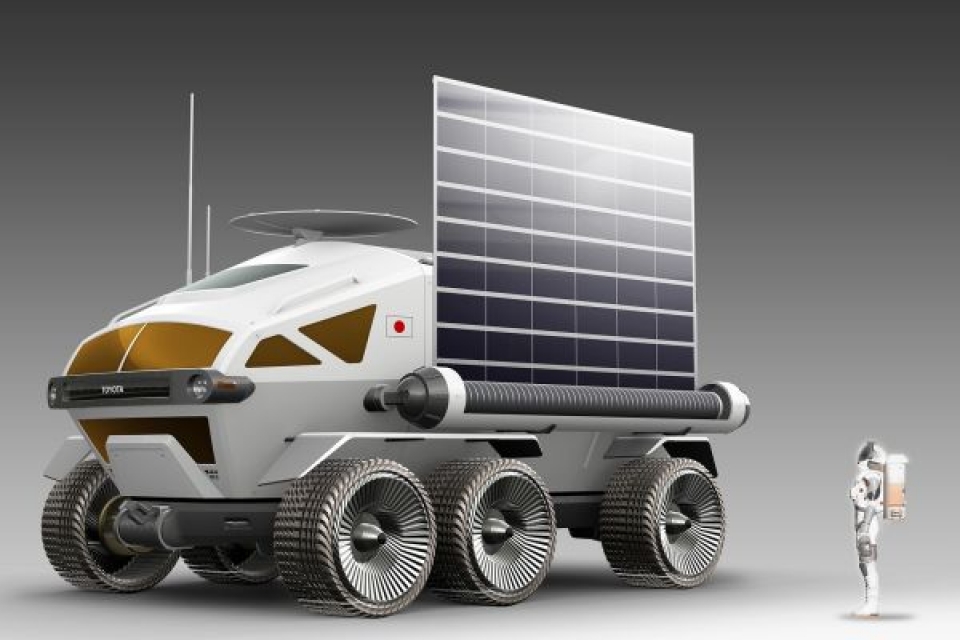 Toyota ra mắt xe tự lái "sành điệu" cho phi hành gia trên Mặt trăng toyota ra mat xe tu lai sanh dieu cho phi hanh gia tren mat trang