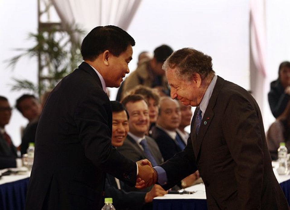 khoi cong xay dung duong dua f1 tai ha noi