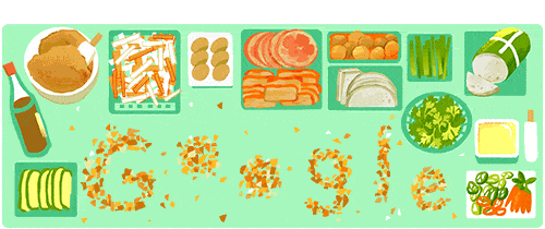 Google Doodle lần đầu tiên tôn vinh bánh mì Việt Nam